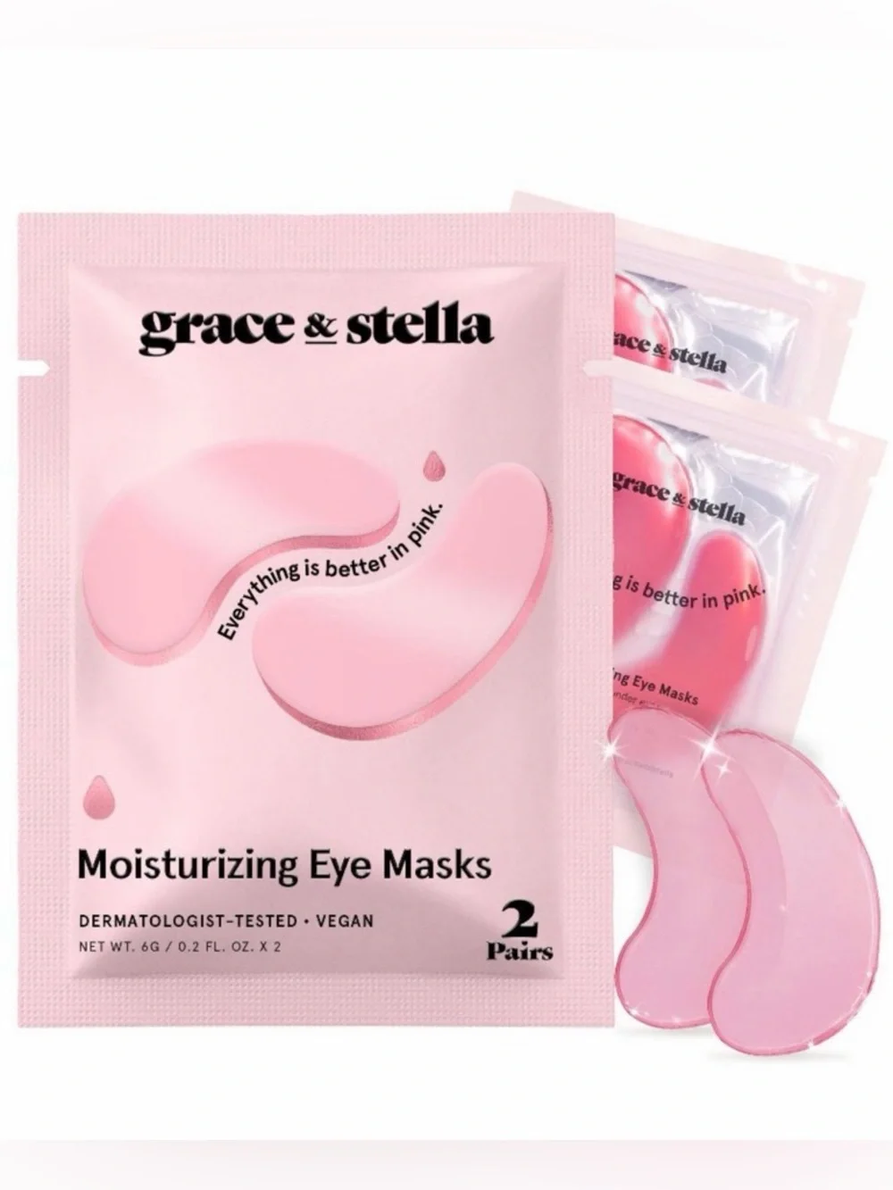 Grace & Stella Moisturizing Under Eye Masks (2 Pairs)